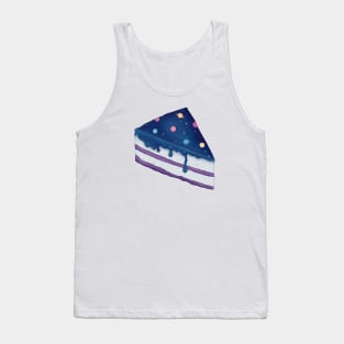 Cosmic Galaxy Cake Tank Top